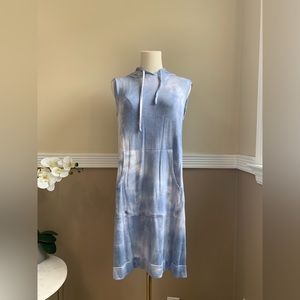 Blue & White Tie Dye Dress